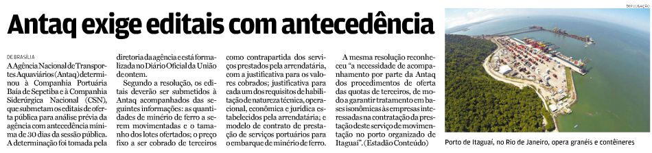 ANTAQ realiza audiência pública