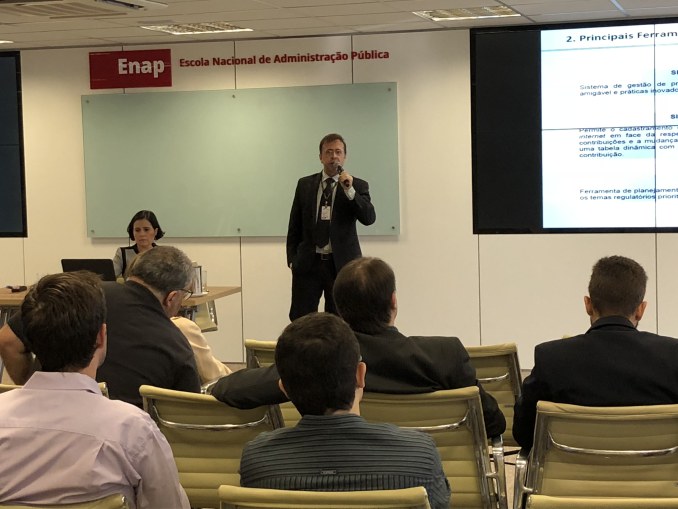 ANTAQ apresenta suas ferramentas de participação social em evento na Enap