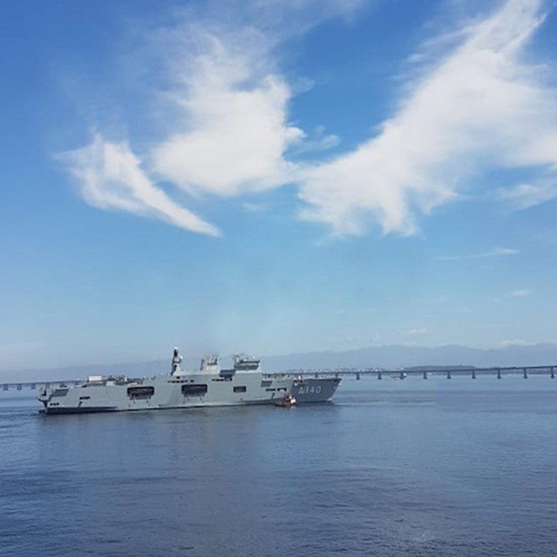 Exercícios da Marinha são liderados pelo maior navio de combate da América Latina