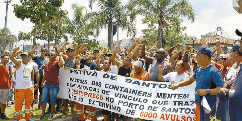 Estivadores suspendem greve temporariamente