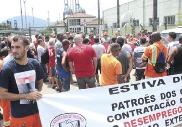 Greve dos Estivadores de Santos completa duas semanas