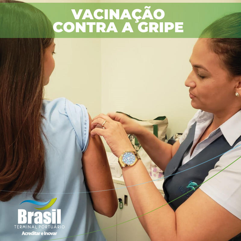 Funcionários da BTP participam da campanha de vacinação contra a gripe