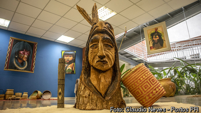 Porto de Paranaguá recebe exposição de artesanato indígena