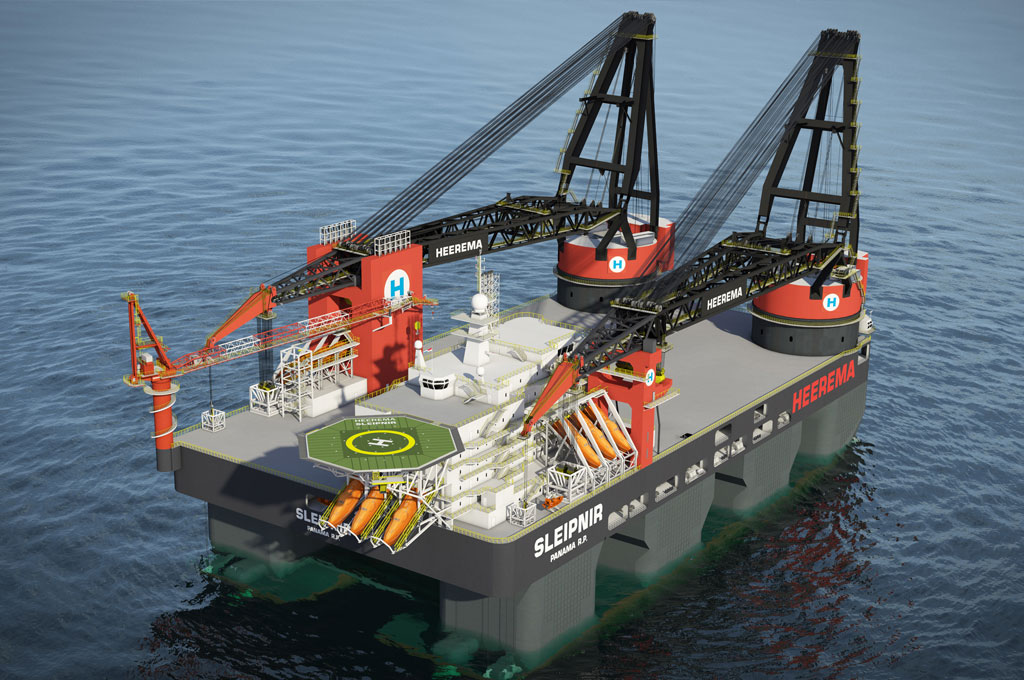 Maior guindaste semi-submersível do mundo pronto para testes no mar