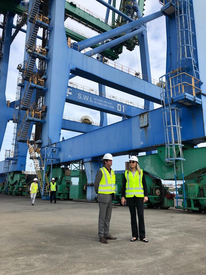Porto de Imbituba recebe visita da Vice-Governadora do Estado