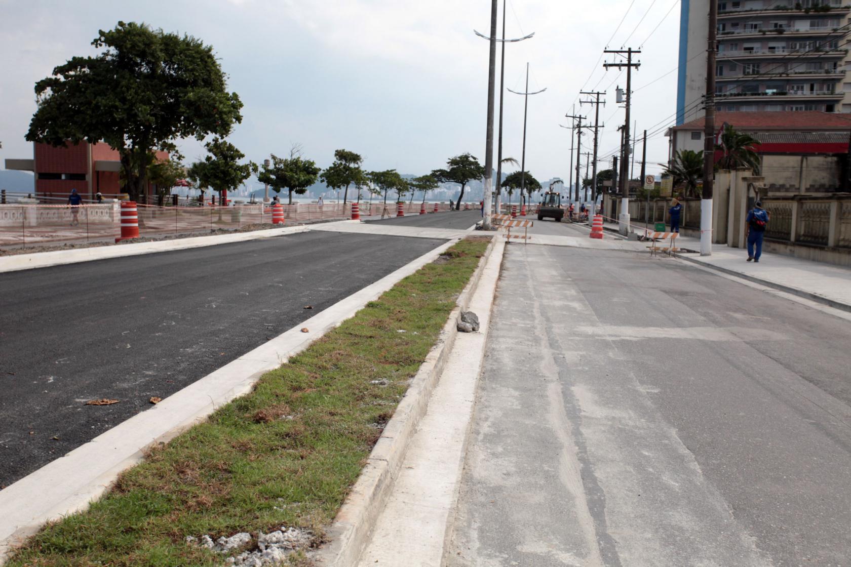 Nova Ponta da Praia terá trecho com pistas concluídas