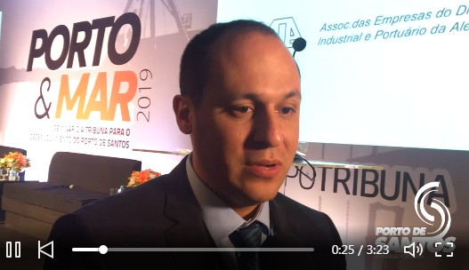 No evento Porto e Mar, o Diretor de Desenvolvimento de Negócios e Regulação da Autoridade Portuária de Santos, Danilo Veras, falou sobre os projetos de concessão para o Porto