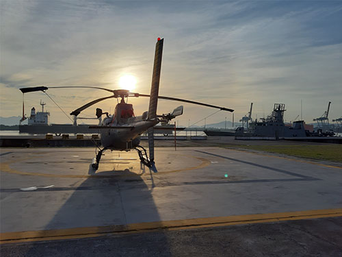 1° Esquadrão de Helicópteros de Emprego Geral apoia inspeção naval no Litoral Paulista