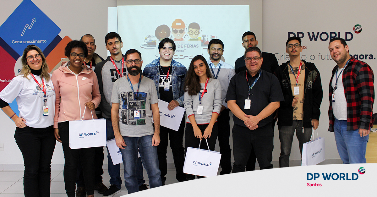 DP World Santos recebeu uma nova turma de participantes do Estágio de Férias