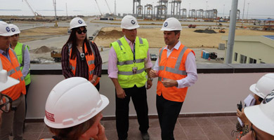 Diretores do BID Invest visitam Puerto de Posorja e conhecem novo projeto do terminal de barcaças