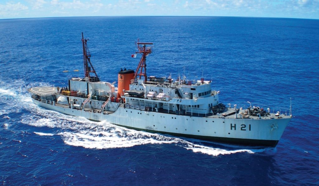 Navio Hidrográfico Sirius é o segundo a alcançar a marca de 4.500 dias de mar na MB