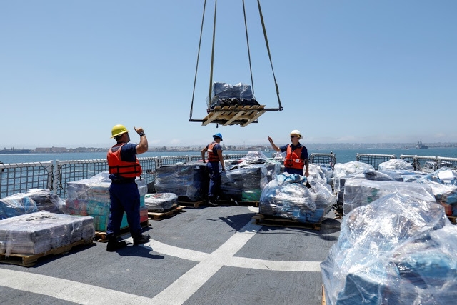 EUA apreende 13 toneladas de cocaína na costa da América Latina