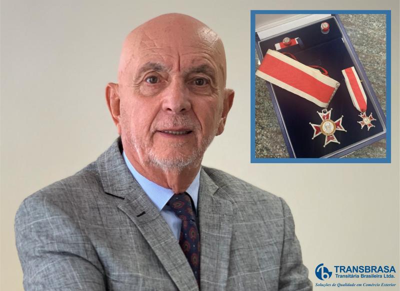 Diretor-presidente da TRANSBRASA, Bayard Freitas Umbuzeiro Filho, recebeu a Medalha de Mérito Mauá, em cerimônia realizada em Brasília