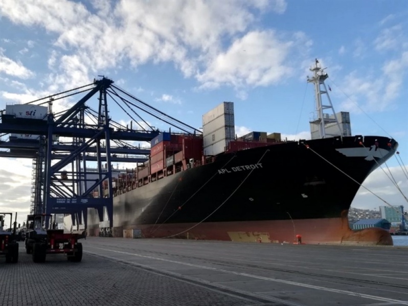 Portos do Chile recebeu um total de 17.608 desembarques em 2018 com uma estadia no porto de 1,3 dias