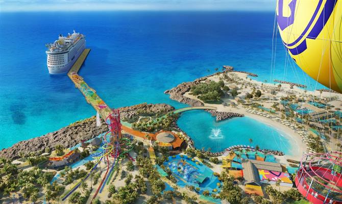 Royal Caribbean terá roteiros com paradas em ilha privativa