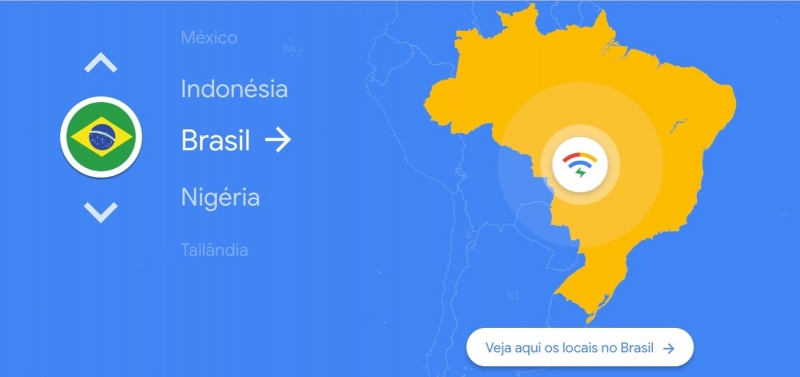 Wi-Fi grátis do Google chega ao Brasil