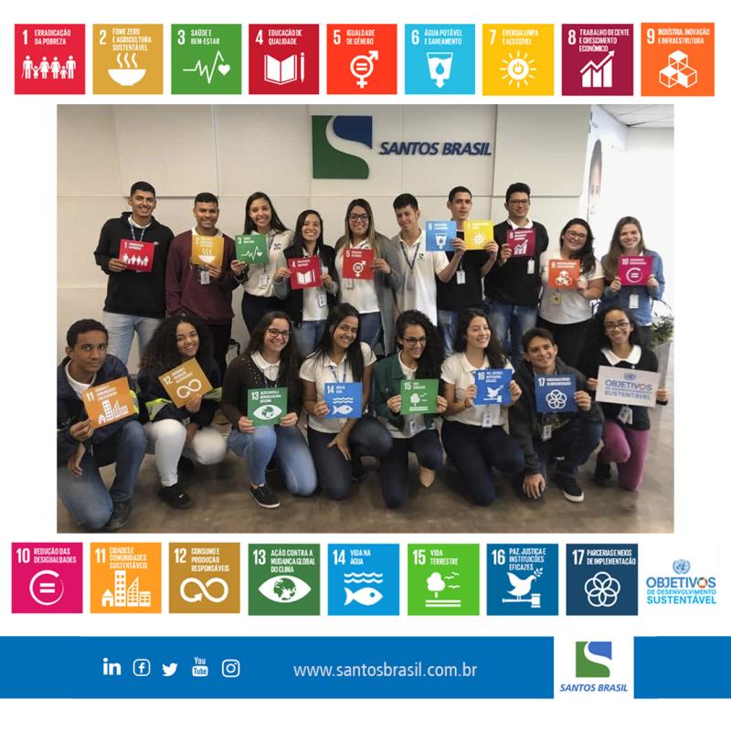 Santos Brasil celebra os quatro anos dos 17 Objetivos de Desenvolvimento Sustentável (ODS), a agenda mundial de desenvolvimento sustentável, proposta pela ONU