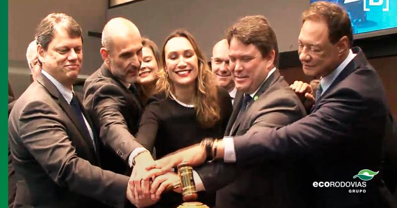 O Grupo EcoRodovias acaba de ganhar o leilão do lote da BR-364-365 que liga Uberlândia (MG) a Jataí (GO)