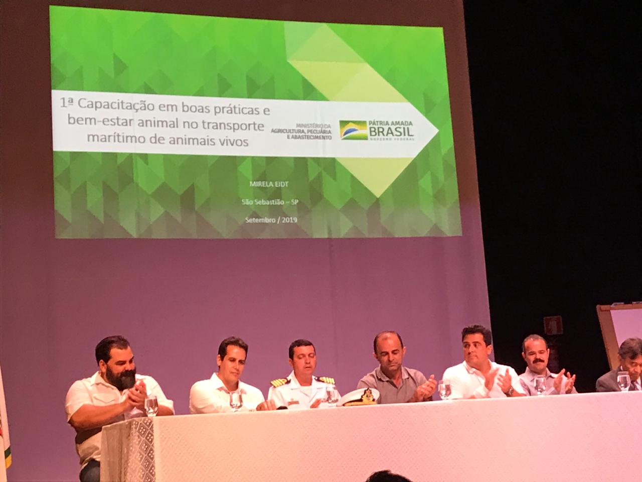 Diretor Executivo do SOPESP, José dos Santos Martins, representou a FENOP no 1º Workshop de Capacitação em Boas Práticas e Bem estar Animal no Transporte Marítimos de Animais Vivos, realizado pelo Mapa nesta segunda-feira