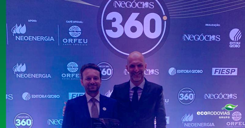 Grupo EcoRodovias se destacou como a melhor empresa do setor de infraestrutura na 8ª edição do anuário da Época NEGÓCIOS 360°
