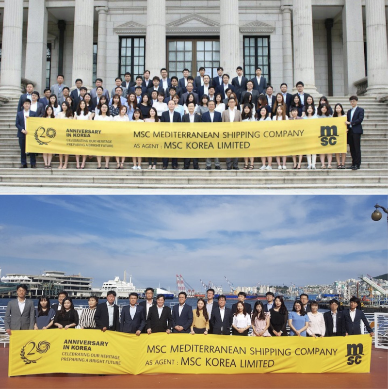 MSC Coréia comemora seus 20 anos