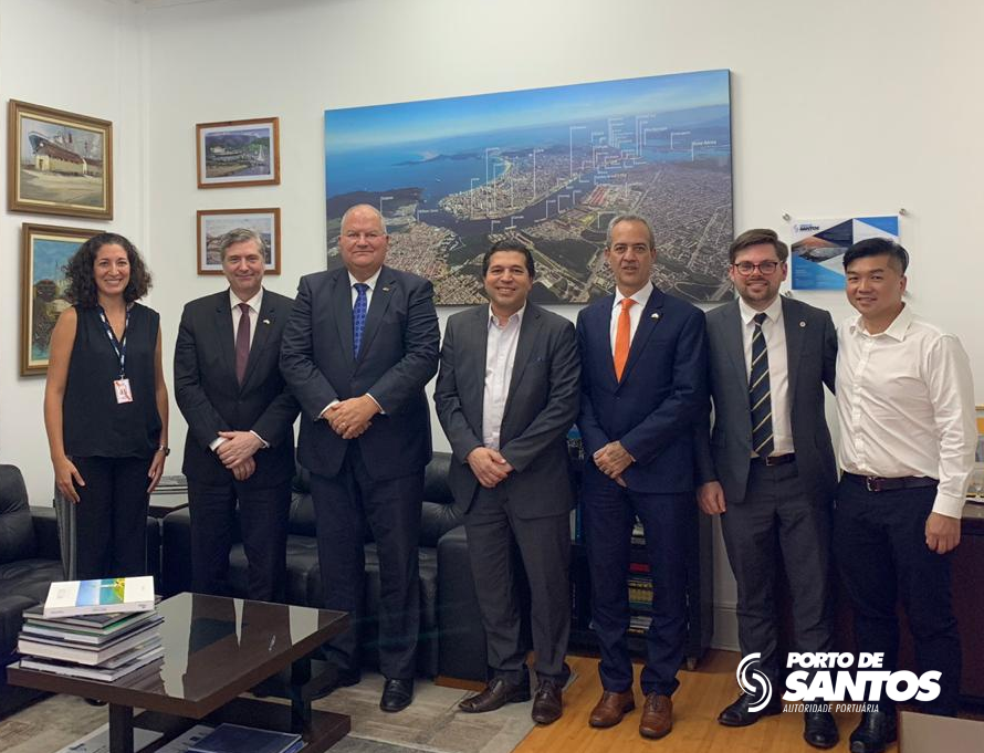 Representantes comerciais do governo da Holanda visitaram o Porto de Santos recentemente para conhecer os investimentos da nação no Brasil