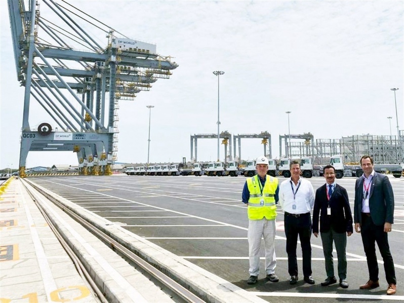 Presidente e CEO da DP World visitou o porto de águas profundas de Posorja, no Equador