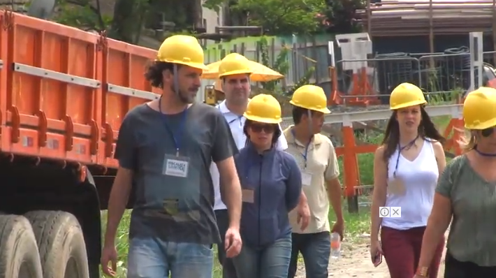 'Fiscaliza Santos' leva mais um grupo para conhecer obras na Entrada da Cidade