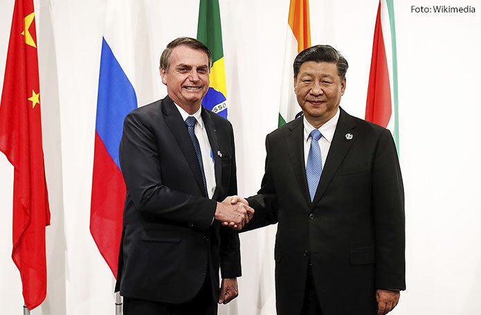 Visita de Bolsonaro à China pode gerar estremecimento das relações comerciais com os Estados Unidos