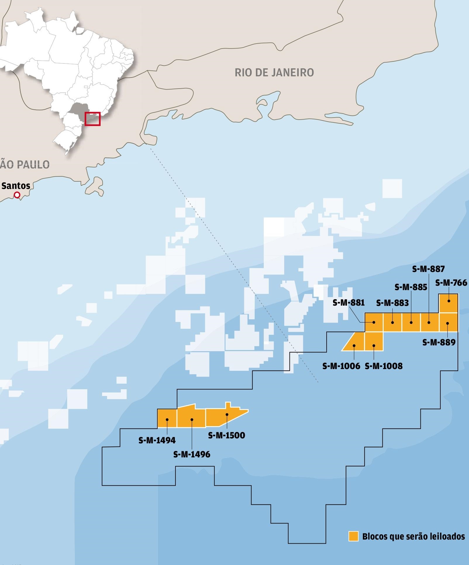 Petroleiras disputam áreas na costa de SP