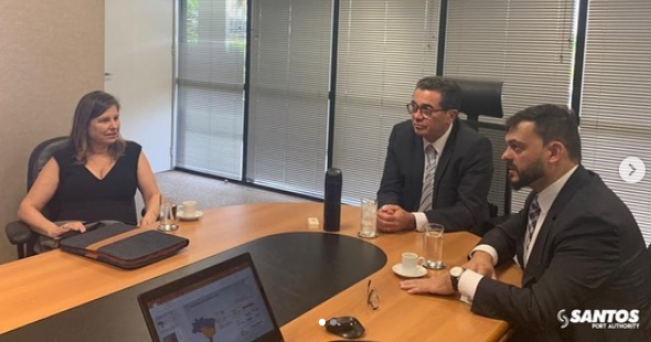 Casemiro Carvalho visitou o Ministro do TCU, Vital do Rêgo Filho e discorreu sobre a mudança de gestão do Porto de Santos