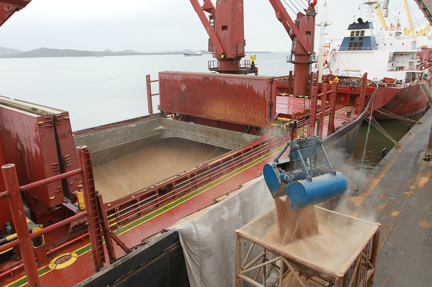 Desembarque de cereais pelo Porto de Paranaguá cresce 31%