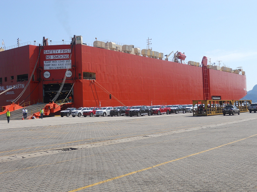 Porto de Itaguaí realiza operação-piloto de movimentação de veículos