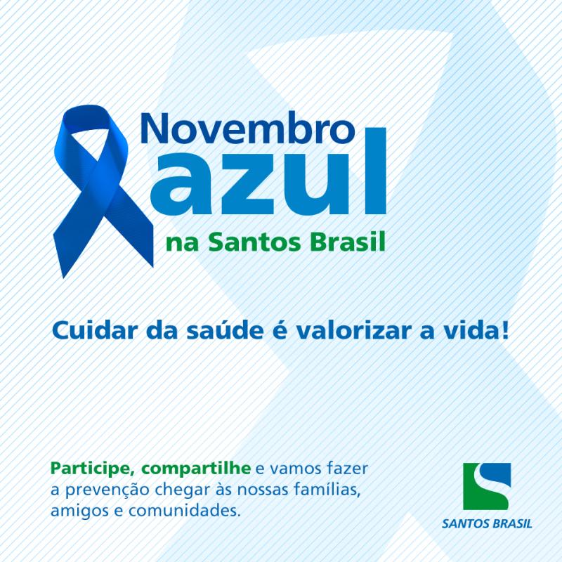 Santos Brasil preparou um cronograma especial em Novembro, com palestras e diversas ações, para estimular a conscientização e prevenção do câncer de próstata
