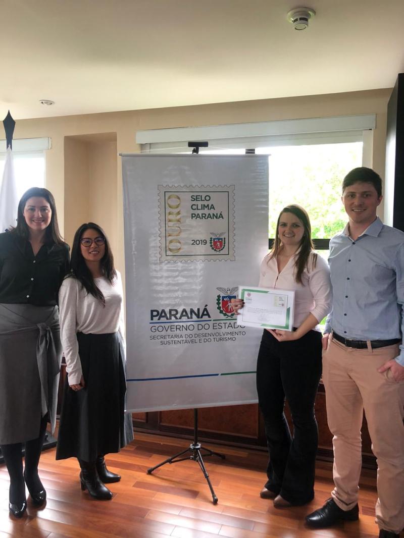 Rumo recebe o selo “Clima Paraná Ouro” como um incentivo ao desenvolvimento sustentável na indústria paranaense