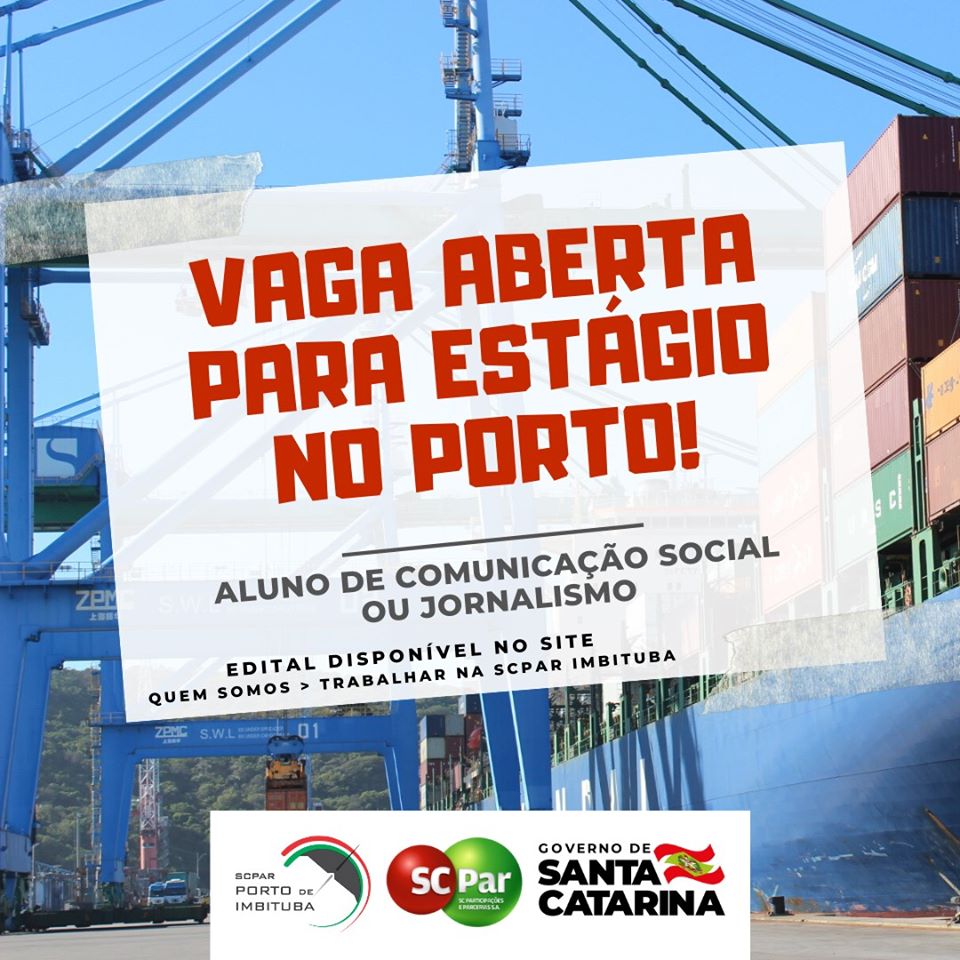 SCPar Porto de Imbituba abre edital para vaga de estágio