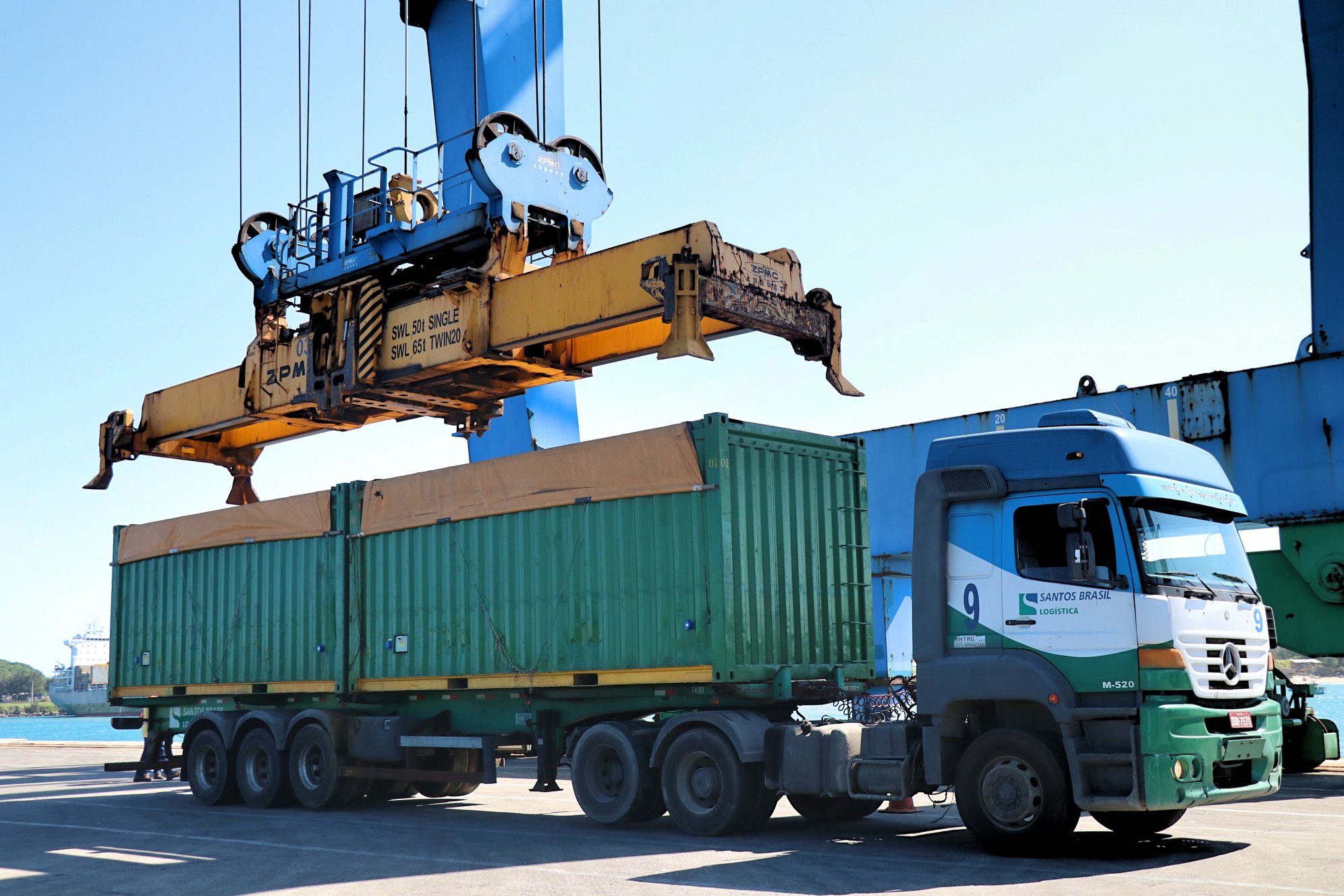 Realizado teste de contêiner de Granel Sólido no Porto de Imbituba