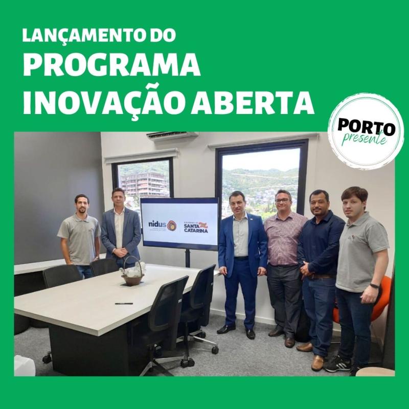 Representantes da SCPar Porto de Imbituba participaram do lançamento do Programa Inovação Aberta – iniciativa do Governo do Estado de Santa Catarina