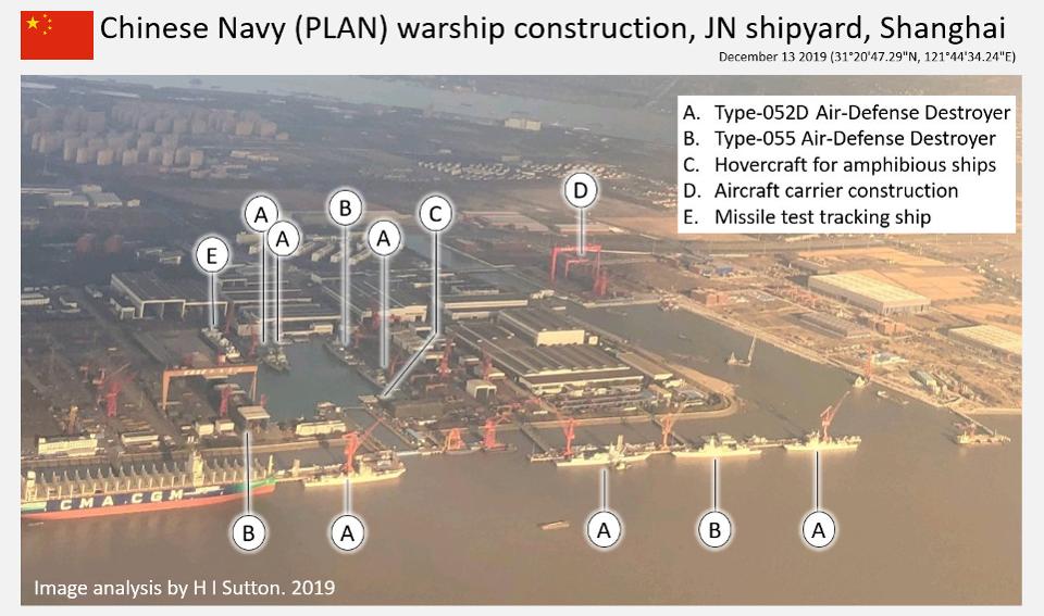 A Marinha Chinesa está construindo um número incrível de navios de guerra