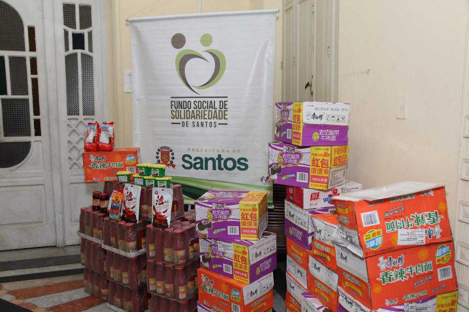 Alimentos apreendidos no Porto são doados ao Fundo Social de Solidariedade santista