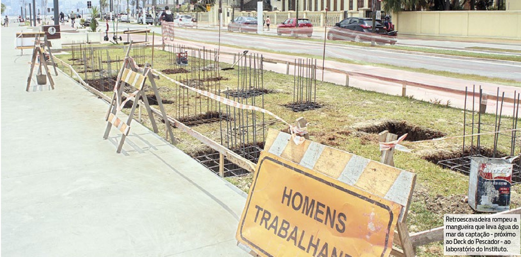 Obras da Ponta da Praia causam prejuízos ao IPS