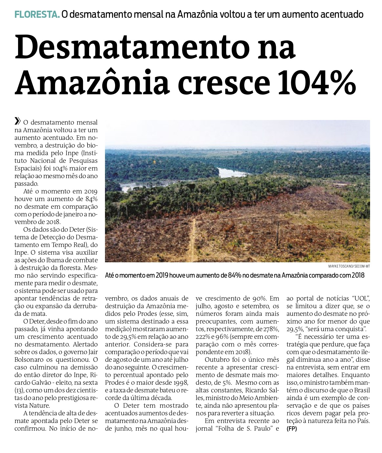 Cronica Sobre Meio Ambiente - FDPLEARN