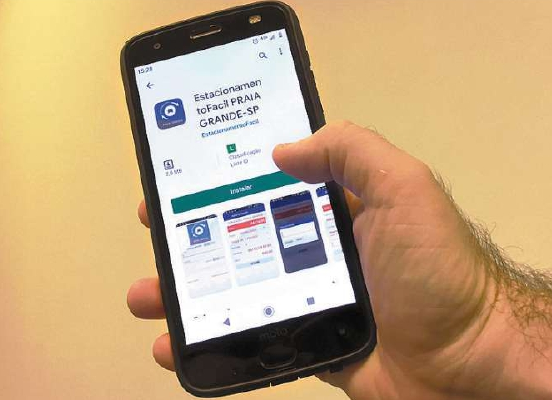 Praia Grande lança app para estacionar carros