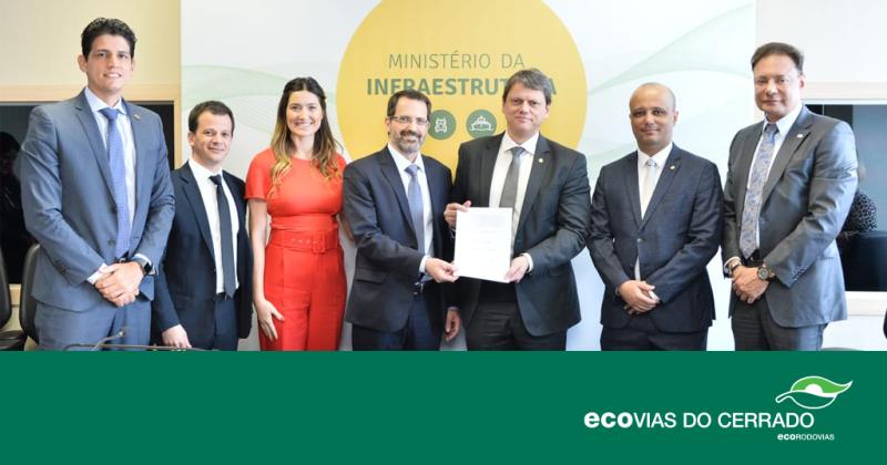 Grupo Ecorodovias assina contrato de concessão do lote de 437 quilômetros das rodovias BR-364-365 à Ecovias do Cerrado que liga Jataí (GO) à Uberlândia (MG)