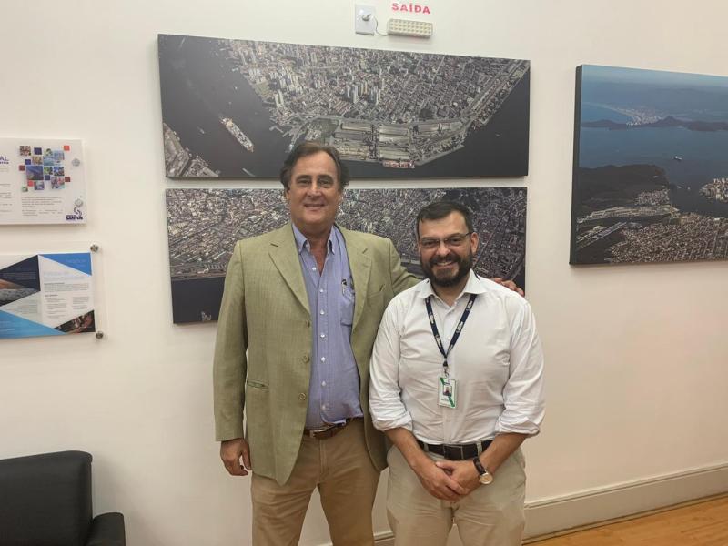 Presidente da ABTTC é recebido por Presidente da Santos Port Authority