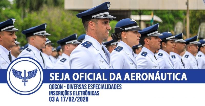 Força Aérea divulga editais para seleção de Oficiais Temporários