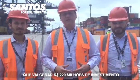 Ministro da Infraestrutura, destaca o planejamento para o futuro, “que vai tornar o Porto ainda mais moderno”, os resultados operacionais e financeiros obtidos em 2019 (com reversão de prejuízo em lucro) e os novos investimentos