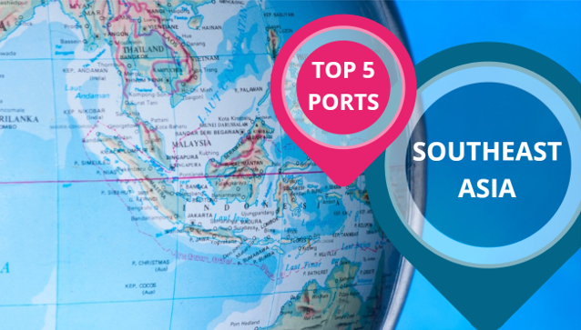 Os 5 maiores portos do Sudeste Asiático