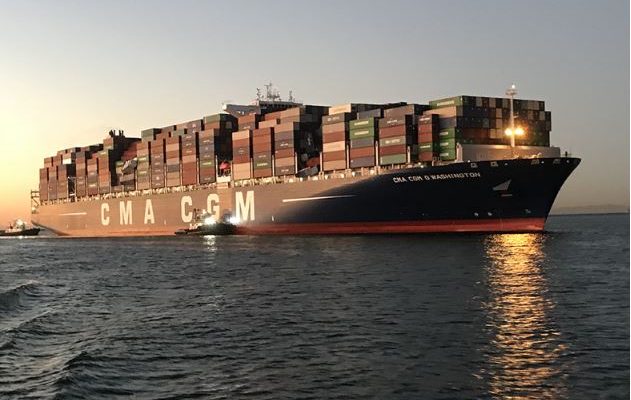 Reino Unido divulga relatório da CMA CGM Washington