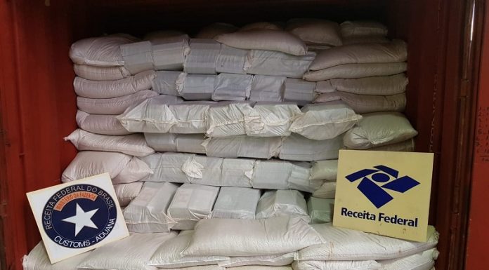 Apreensões de cocaína no Porto de Paranaguá crescem mais de 200% em 2019